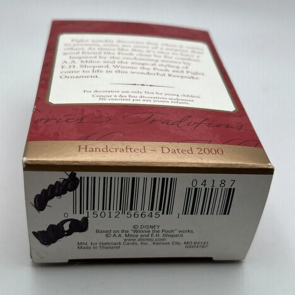 Hallmark Keepsake Piglets Jack-in-the-Box Ornament 2000 Classic Pooh Collection